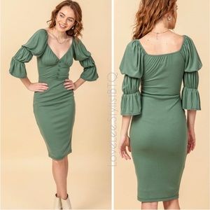 Hyfve - Cottagecore Sage Dress